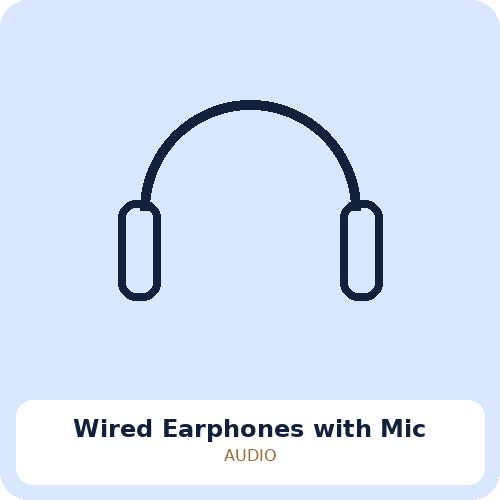 Wired Earphones with Mic