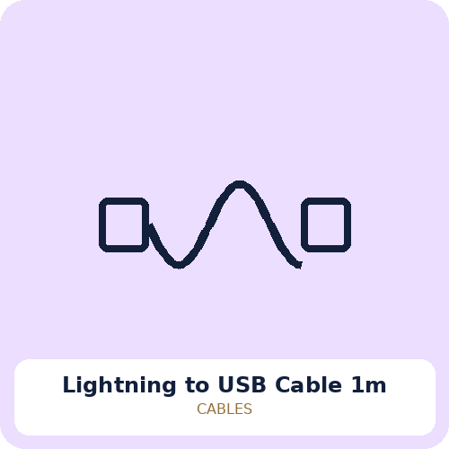 Lightning to USB Cable 1m