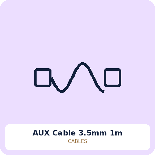 AUX Cable 3.5mm 1m