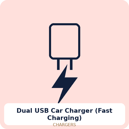 Dual USB Car Charger (Fast Charging)