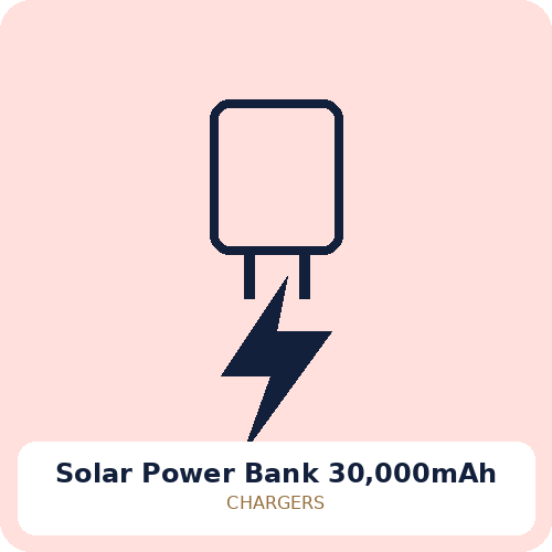 Solar Power Bank 30,000mAh