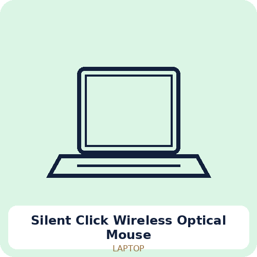 Silent Click Wireless Optical Mouse