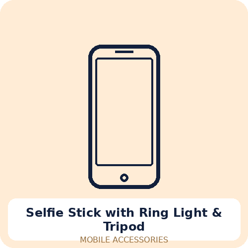 Selfie Stick with Ring Light & Tripod
